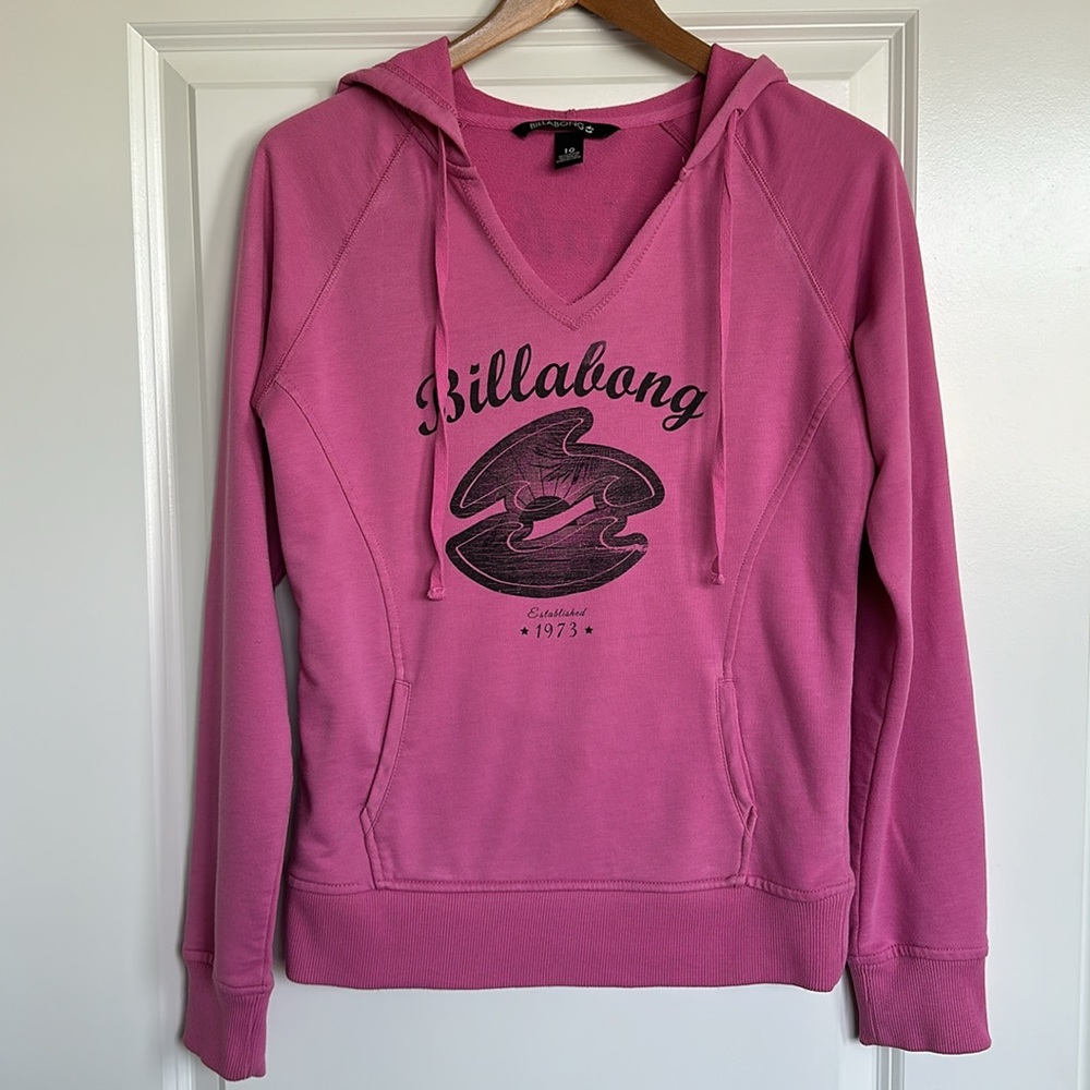 Billabong Pink Long Sleeve Relaxed Sweatshirt